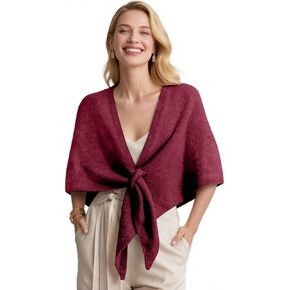 أغطية شال الباشمينا للنساء شال بونشو محبوك من الكشمير لفساتين السهرة والارتداء اليومي. in Kuwait