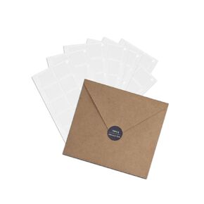 عروات لاصقة مزدوجة الجوانب من Fluxynara، مربعة 2.54 سم، شفافة، عبوة إعادة ملء مكونة من 70 قطعة، للوحة اللباد المثبتة على الحائط in Kuwait