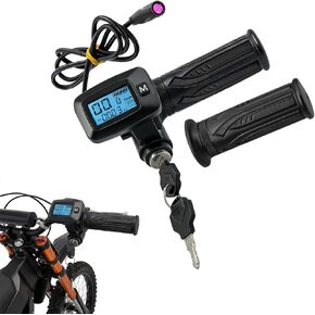 48 فولت Ebike خنق مع زر مفتاح M لـ Tutti Soleil 01 للدراجة الكهربائية Tuttio Soleil01، خنق عداد السرعة Ebike مع شاشة مدمجة (ملاحظة: No 'M'، No Buy) in Kuwait