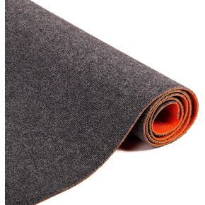 Nisorpa Indoor Outdoor Floor Mat, 4x16.4 FT Carpet Runner with Non-Slip Commercial Carpet Runner TPE Rubber Backing Hallways Area Rug for Kitchen Balconies Living Room Dining Room Decks Patio (Gray) in Kuwait