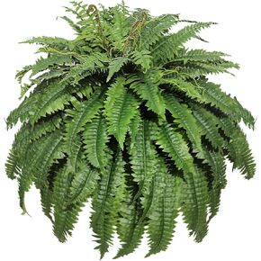 Large Artificial Ferns for Outdoor 98 Branches Fake Fern 48" Faux Boston Ferns Silk Plant Uv Resistant Artificial Plants for Porch Garden Indoors Home Greenery in Saudi Arabia
