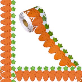 69 Feet Easter Carrot Plaid Bulletin Board Borders,for Easter Holiday Chalkboard Classroom Poster Board Office Doors Wall Windows Decoratio in Saudi Arabia