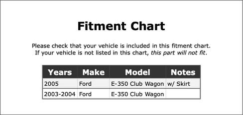 مرحل القرن متوافق مع Ford E-350 Club Wagon 2005 2004 2003 P-3940992 in Saudi Arabia