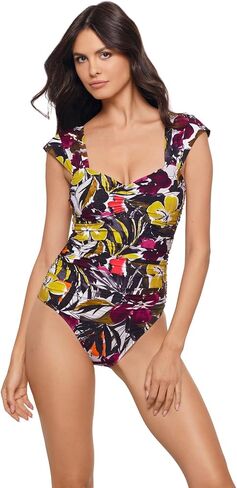 MagicSuit Women's Swimwear Hot House Natalie Cap Sleeve Shelf Bra One Piece Swimsuit in Saudi Arabia