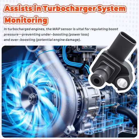 55573249 Manifold Absolute Pressure Sensor MAP - High Accuracy & Fast Response, Compatible with Chevrolet Cruze 2016-2019 Equinox 2018-2021 GMC Terrain 2018-2020 Cadillac CTS/XTS in Saudi Arabia