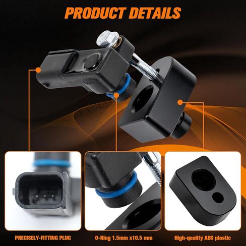 مستشعر خريطة BC3Z-9F479-A مع مجموعة فاصل أسود، مناسب لـ 2011-2019 F-250 F-350 سوبر ديوتي 6.7 لتر مستشعر خريطة الضغط المطلق للديزل، استبدال # BC3Z9F479B، CX2372 in Kuwait