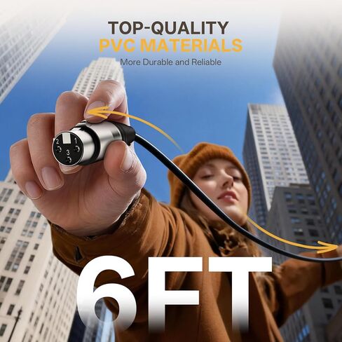 MAONO XLR Cable, 20FT Cable with Balanced 3 PIN, XLR Male to Female Mic Audio Cord, XLR Speaker Cable, Mic Wire, Compatible with XLR Microphone for Recording Podcast Streaming, Black(XLR-600) in Kuwait