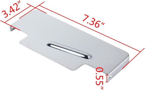 Pair Top & Bottom Metal Battery Side Cover Panel Set for Dyna Models 1997-2005 Low Rider Super Wide Glide FXD FXDS FXDL FXDX FXDC FXDWG, Chrome Set, 66367-97/66368-97/66718-01 in Saudi Arabia