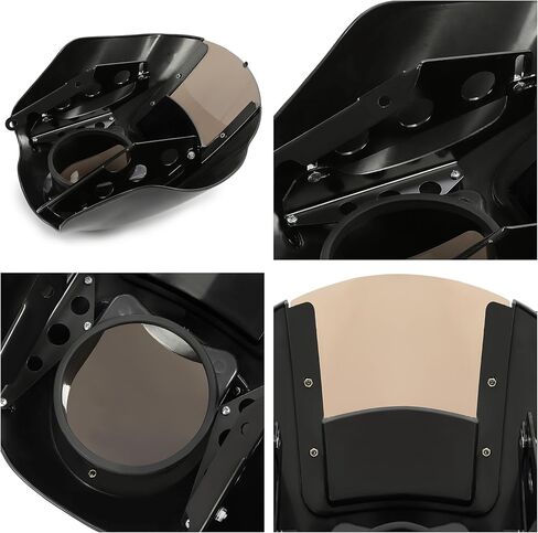 KUAFU Quarter Head Fairing Windshield Compatible with 1988-UP Harley Davidson XL/ 1986-1994 FXR/ 1995-2005 Dyna/ 2009-2017 Iron 883 XL883N Harley Sportster Windshield Replacement for 58164-96A in Saudi Arabia