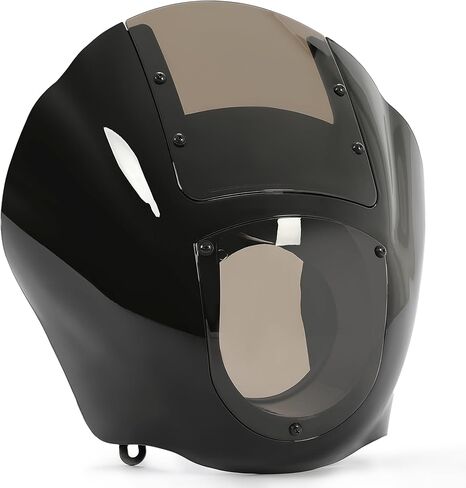 KUAFU Quarter Head Fairing Windshield Compatible with 1988-UP Harley Davidson XL/ 1986-1994 FXR/ 1995-2005 Dyna/ 2009-2017 Iron 883 XL883N Harley Sportster Windshield Replacement for 58164-96A in Saudi Arabia