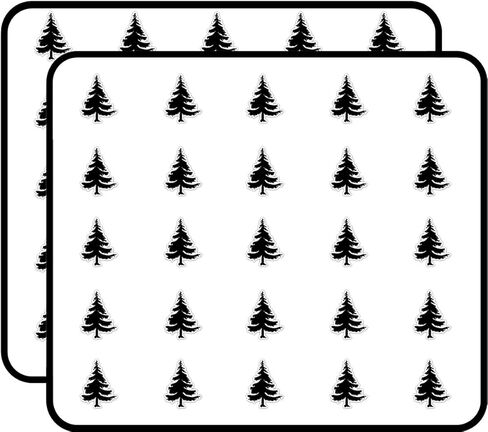 Spruce Tree Black Sticker for Scrapbooking Waterproof Vinyl Stickers for Water Bottle, Laptop & Phone Case 50 Pack in Saudi Arabia