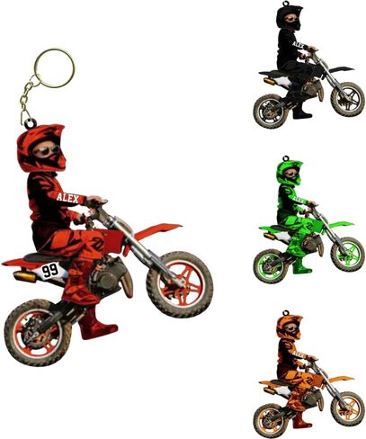 IZI POD Custom Motocross Keychain, Personalized Motocross Gift, Racing Bike Keychain in Saudi Arabia