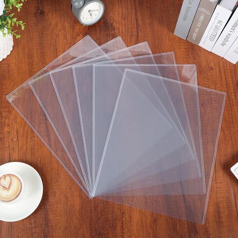 Rainmae 6 Pack 11" x 14" Artwork Protectors, Rigid Print Protectors, Clear Waterproof Hard Plastic Page Sheet Protectors, Art Storage Photo Plastic Sleeves Document Holder Birth Certificate Protector in Saudi Arabia