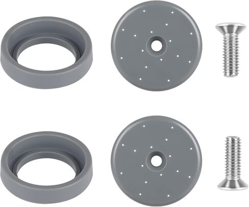 Spray Valve Repair Kit for Commercial Sink Faucet Dish Sprayer Valve, Pre-Rinse Spray Face Bumper and Screw Repair Kit 1.42 GPM High-Pressure, 2 Pack Gray in Saudi Arabia