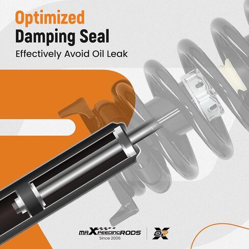 maXpeedingrods 4Pcs Front Struts & Sway Bar Links for Honda Accord 2008-2012, 172562L 172562R Shock Absorbers Complete Strut with Coil Spring Assembly in Saudi Arabia