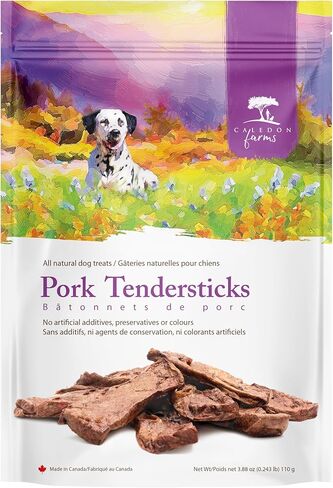 Caledon Farms Pork Tenderstick Dog Treats, No Additives, Preservatives Free, 3.88 Ounces (Pack of 4) in Saudi Arabia