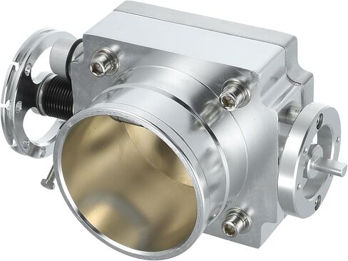 Throttle Body Assembly, 80mm Car Throttle Body Actuator Aluminum Alloy Silver Tone, 1 Pcs in Saudi Arabia