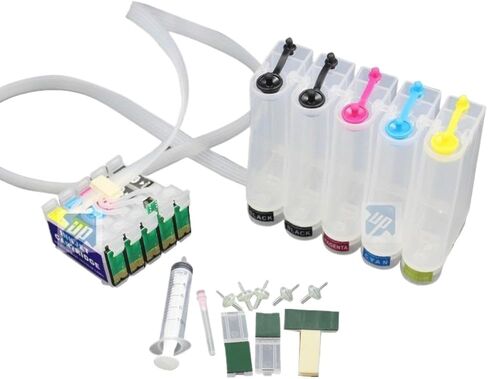 Continuous Ink Supply System with Auto Reset Chip Compatible with B1100 T0711 2 1002 1003 1004(D120 BX310FN) in Saudi Arabia