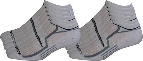 جوارب Saucony الرجالية لأداء No-Show، باللون الأبيض in Saudi Arabia