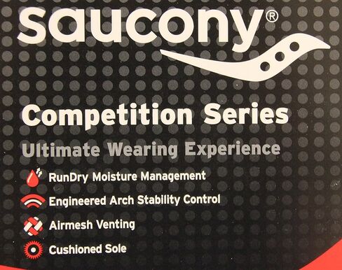 جوارب Saucony الرجالية لأداء No-Show، باللون الأبيض in Saudi Arabia