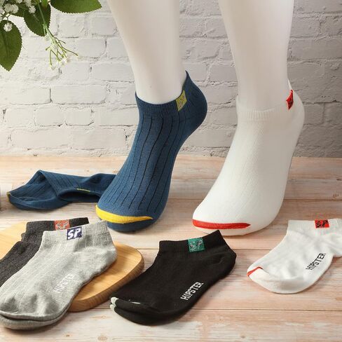 Lasnten 25 Pack Men's Athletic Socks Bulk Low Cut Casual Running Socks Men Work Short Breathable for Sport Father Gift(10-13,Multi Color) in Kuwait