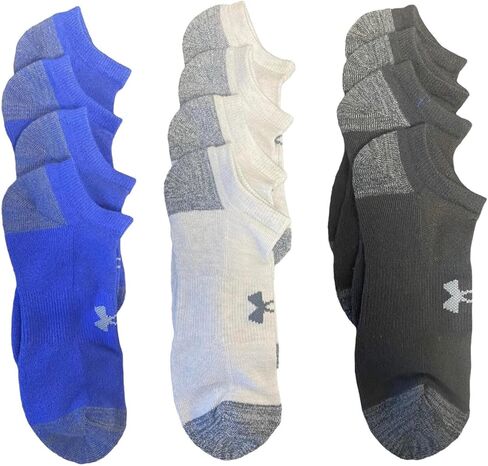 جوارب رجالية من Under Armour، مقاس 8.5-13، 6 أزواج، Royal/AST، مقاس 8.5-13 in Saudi Arabia