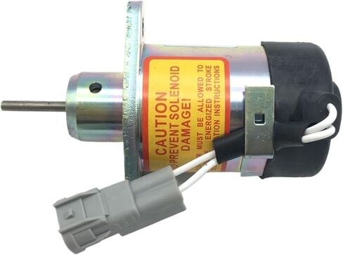 1pc V2607 V3307 12V fuel shut-off solenoid valve 1E369-60011 PS45CZ393 parts Stop Solenoid in Kuwait