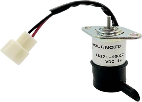 1pc 16271-60012 16271-60010 12V Fuel Shutoff Solenoid 052600-4151 052600-4150 Stop Solenoid Excavator Part in Kuwait