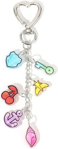 KATSEYE Merch Keychain Soothing Shell Limitless Key Guardian Shield Dual Cherry Stellar Dream Anchor Bag Charm in Saudi Arabia