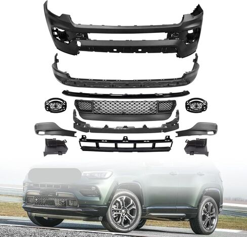 telfair Front Bumper Cover Compatible with 2014-2018 Jeep Cherokee OEM#5NJ52TZZAB /CH1014112- Fits Latitude, Limited, North, Sport(2014 2015 2016 2017 2018) in Saudi Arabia