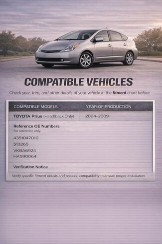 Pair 513265 Front Wheel Bearing Hub Assembly, Fit for Toyota Prius Hatchback 2009 2008 2007 2006 2005 2004, 5 Lugs in Kuwait