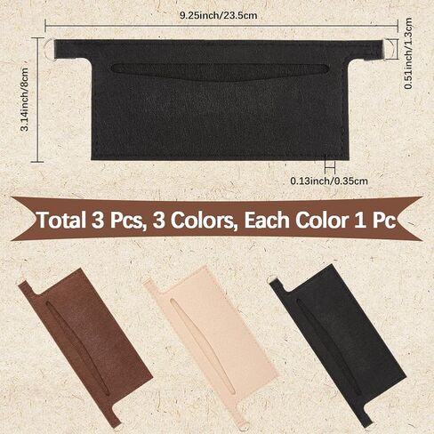 CREATCABIN 3Pcs 3 Colors Wallet Organizer Insert Mini Handbag Liner Felt Soft Clutch Bag Divider Pocket Inside Convert Conversion Kit with D Rings for Crossbody Sarah Purse Accessories 9.3 x 3.1 Inch in Saudi Arabia