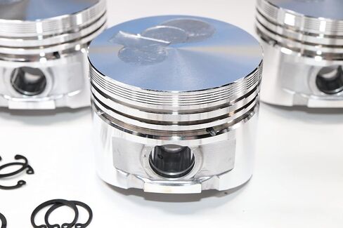3 Piston Kits Compatible with Kawasaki 3010/4010 Mule Diesel KAF950 Engine - Replaces 3 Pistons 13001-1571, 3 Set of Rings 13008-1197, 3 Pins13008-1197, & 6 Clips 92033-1314 in Saudi Arabia