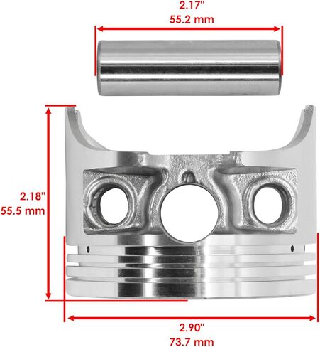 Powersports Replacement Parts for Engine Piston & Ring Kit for Honda TRX250X 1987-1988 1991-1992 Mod-C33C-9064 in Saudi Arabia