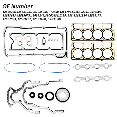 Bestview Gen III LS Engine Gasket Kit Compatible with GM Chevy Silverado Sierra Suburban Tahoe Yukon 1999-2007 - Engine LS V8 4.8L 5.3L 5.7L 6.0L 6.2L – Replace# 12558178 12551933 12611384 in Saudi Arabia