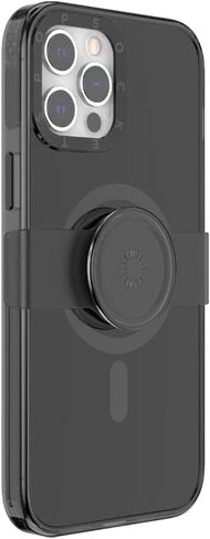 PopSockets Black iPhone 12 Case and iPhone 12 Pro Case with Phone Grip and Slide Compatible with MagSafe in Saudi Arabia