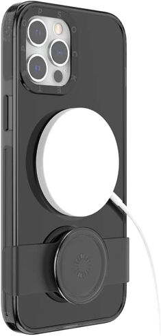 PopSockets Black iPhone 12 Case and iPhone 12 Pro Case with Phone Grip and Slide Compatible with MagSafe in Saudi Arabia