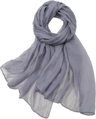 New Solid Color 30d Chiffon Scarf, Fashionable And Oversized Chiffon Beach Towel, Travel Sunscreen Scarf in Saudi Arabia