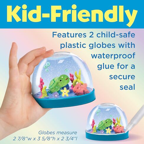 Creativity for Kids Make Your Own Water Globes: Mermaids Kit | Sculpt, Decorate & Shake 2 DIY Snow Globes | Fun Mess-Free Craft Kit | Encourages Imaginative Play & Fine Motor Skills (Ages 6+) in Saudi Arabia