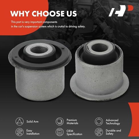A-Premium 2 x Front Upper Control Arm Bushing Kit, Compatible with Chevrolet Colorado 2004-2012 & GMC Canyon 2004-2012 & Isuzu i-280 2006, i-290 2007-2008, i-370 2007-2008 in Saudi Arabia