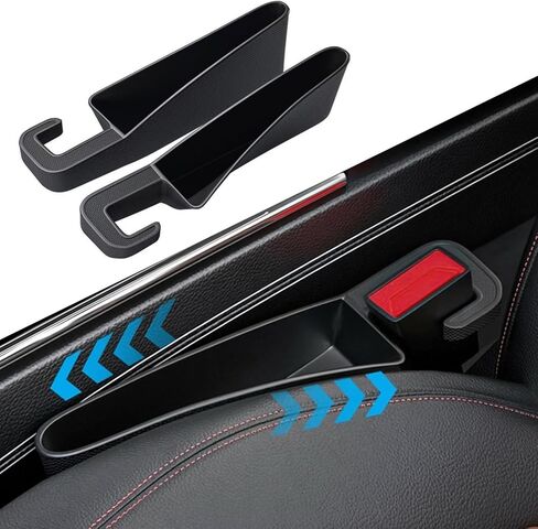 2 Pack Car Seat Gap Filler Organizer Universal Car Gap Seat Filler for Cars & SUVs，Space-Saving Car Organizer Storage Box，Prevents Item Drops，Car Seat Gap Filler for Clutter-Free Interior in Saudi Arabia