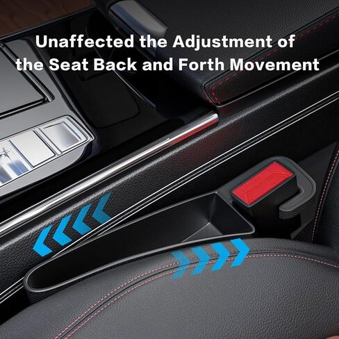 2 Pack Car Seat Gap Filler Organizer Universal Car Gap Seat Filler for Cars & SUVs，Space-Saving Car Organizer Storage Box，Prevents Item Drops，Car Seat Gap Filler for Clutter-Free Interior in Saudi Arabia