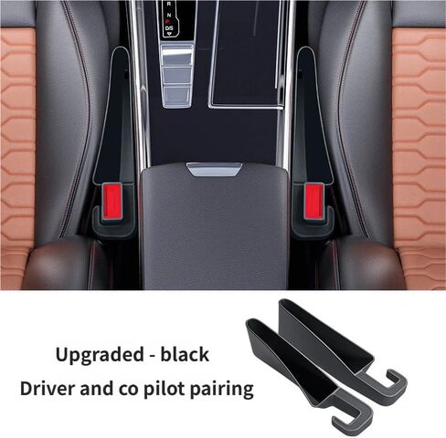 2 Pack Car Seat Gap Filler Organizer Universal Car Gap Seat Filler for Cars & SUVs，Space-Saving Car Organizer Storage Box，Prevents Item Drops，Car Seat Gap Filler for Clutter-Free Interior in Saudi Arabia