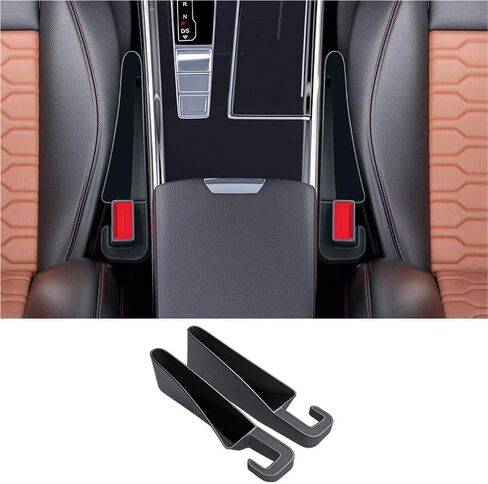 2 Pack Car Seat Gap Filler Organizer Universal Car Gap Seat Filler for Cars & SUVs，Space-Saving Car Organizer Storage Box，Prevents Item Drops，Car Seat Gap Filler for Clutter-Free Interior in Saudi Arabia