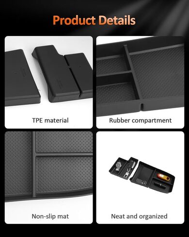 CDEFG 2Pcs for 2023 2024 2025 2026 BMW X1 U11 Accessories Center Console Organizer Tray X1 (xDrive28i, M35i xDrive) Lower Middle Console Storage in Saudi Arabia