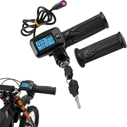 48 فولت Ebike خنق مع زر مفتاح M لـ Tutti Soleil 01 للدراجة الكهربائية Tuttio Soleil01، خنق عداد السرعة Ebike مع شاشة مدمجة (ملاحظة: No 'M'، No Buy) in Kuwait