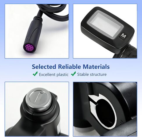 48 فولت Ebike خنق مع زر مفتاح M لـ Tutti Soleil 01 للدراجة الكهربائية Tuttio Soleil01، خنق عداد السرعة Ebike مع شاشة مدمجة (ملاحظة: No 'M'، No Buy) in Kuwait