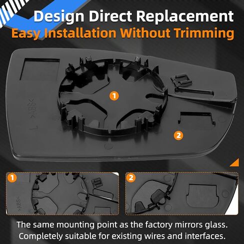 Driver Side Mirror Replacement for Ford Escape 2013 2014 2015 2016, C-Max 2013 2014 2015 2016 2017 2018 - Left Side Mirror Glass, Rear View Mirrors Glass in Saudi Arabia