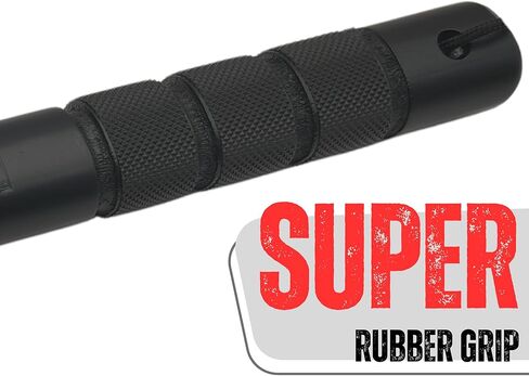 Tire Thumper Baton – Solid Wood Tire Inspection Tool & Self-Defense with Non-Slip Grip – 17.7 Inch (Black) in Saudi Arabia