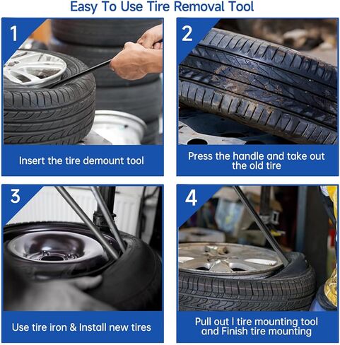 2 PCS 33220 Tire Spoons for Changing Tires, 30'' Tire Bars for Semi Tires，Tire Bar Mounting and Demount Used for Truck, Off-Road Vehicle, Bus, Tractor in Kuwait